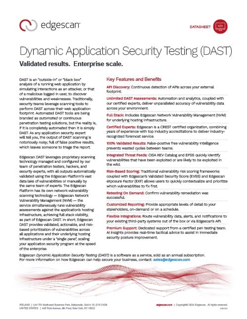 Dynamic Application Security Testing (DAST)