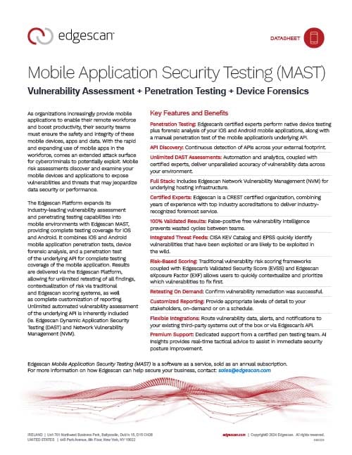 Mobile Application Security Testing (MAST)